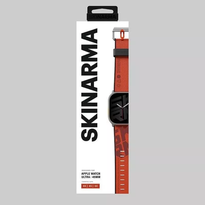 Skinarma Spunk Apple Watch -ranneke 49 mm oranssi