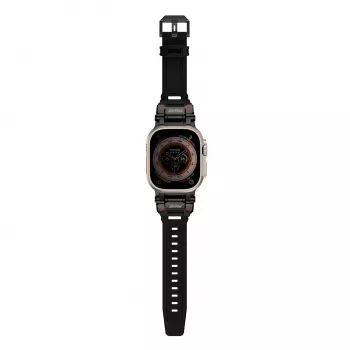 Skinarma Titon Apple Watch Ultra 49 mm ranneke musta