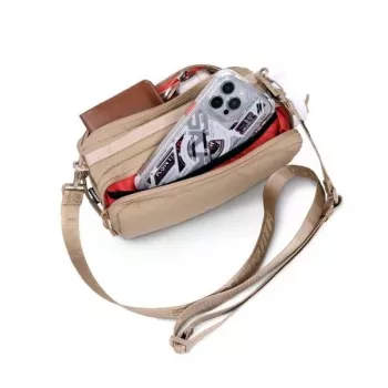 SKINARMA Juno khaki puhelinlaukku olkalaukku - premium-nylon crossbody-järjestäjä