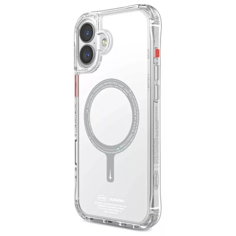 SKINARMA Saido Case iPhone 16 Plus 6,7 inch Magnetic Charging Clear
