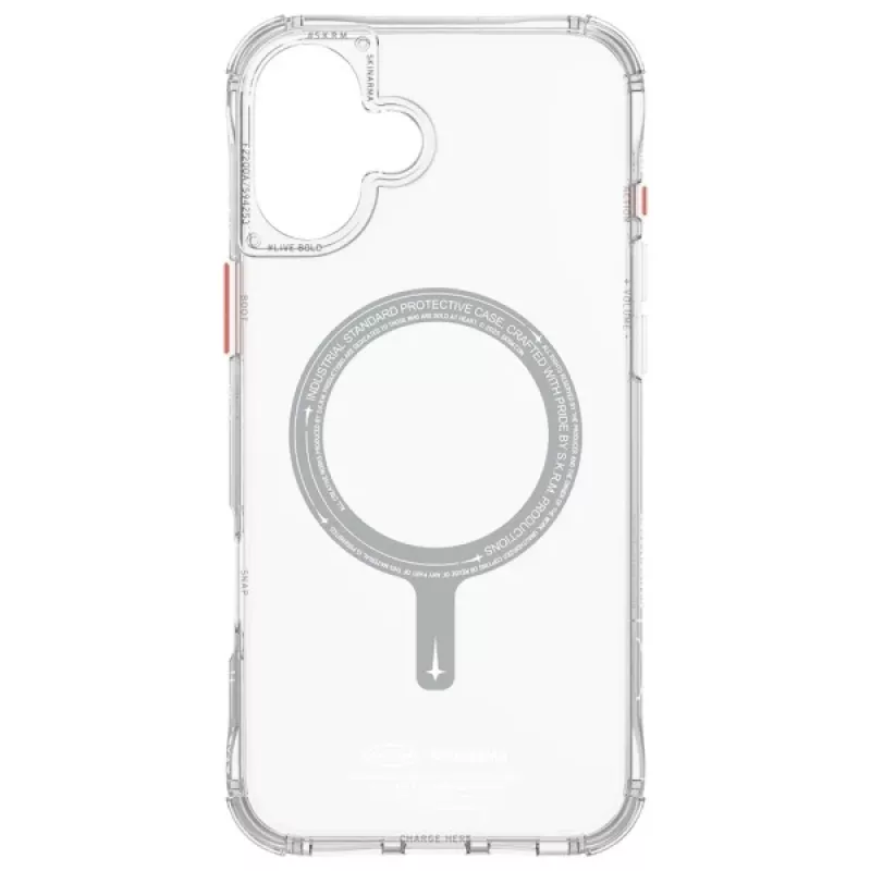 SKINARMA Saido Case iPhone 16 Plus 6,7 inch Magnetic Charging Clear