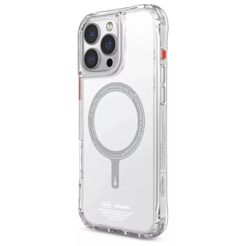 SKINARMA Saido Case iPhone 16 Pro 6,3 inch Magnetic Charging Clear