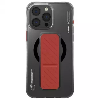 Skinarma Axon kotelo iPhone 16 Pro 6,3 tuuman näyttö, magneettilataus + kahvateline, musta