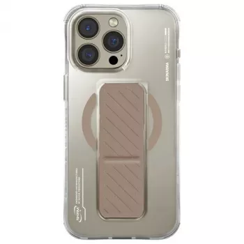 SKINARMA Axon magneettilataus + kahvatelinekotelo iPhone 16 Pro 6,3 tuuman näyttö - samppanja