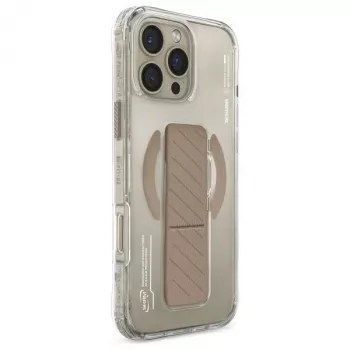 SKINARMA Axon magneettilataus + kahvatelinekotelo iPhone 16 Pro 6,3 tuuman näyttö - samppanja