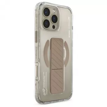 Skinarma Axon kotelo iPhone 16 Pro Max 6,9 tuuman näyttö, magneettilataus + kahvateline, samppanja