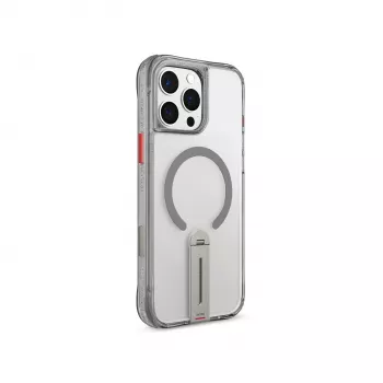 Skinarma Helix kotelo iPhone 16 Pro, magneettilataus, 360° kääntyvä jalusta, titaani