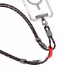 Skinarma Dyno Ve 2-in-1 USB-C - USB-C kaularihmakaapeli, 80 cm, musta