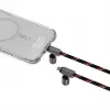 Skinarma Dyno Ve 2-in-1 USB-C - USB-C kaularihmakaapeli, 80 cm, musta