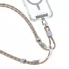 SKINARMA Dyno Ve 2-in-1 puhelimen kaularihma ja kaapeli USB-C - USB-C 80 cm beige