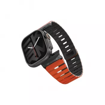 Skinarma Gemini -ranneke Apple Watch 49/46/45/44 mm oranssi
