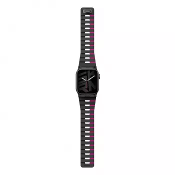 Skinarma Gemini -ranneke Apple Watch 42/41/40 mm Midnight