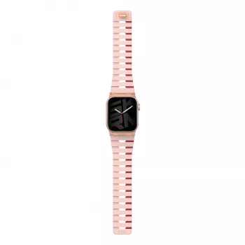 Skinarma Gemini -ranneke Apple Watch 42/41/40 mm pinkki