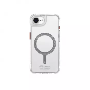 SKINARMA Saido MagSafe -kotelo iPhone 16e / 17e läpinäkyvä