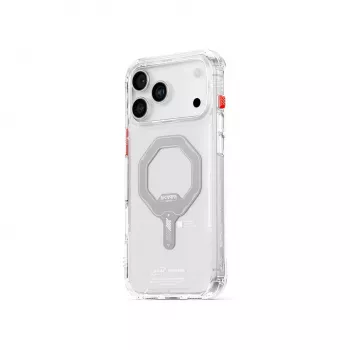 SKINARMA Saido magneettinen latauskotelo Apple iPhone 17 Pro, läpinäkyvä