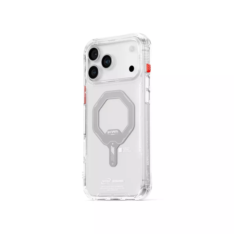 SKINARMA Saido magneettinen latauskotelo Apple iPhone 17 Pro, läpinäkyvä