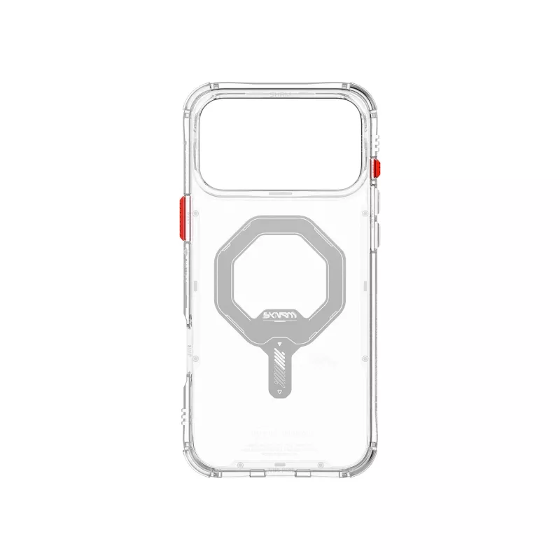 SKINARMA Saido magneettinen latauskotelo Apple iPhone 17 Pro, läpinäkyvä