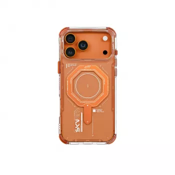 Skinarma Magma magneettinen latauskotelo iPhone 17 Pro Max, oranssi