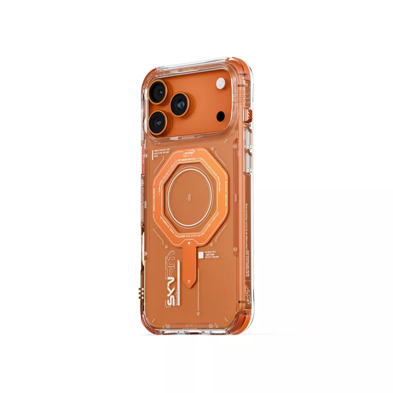 Skinarma Magma magneettinen latauskotelo iPhone 17 Pro Max, oranssi