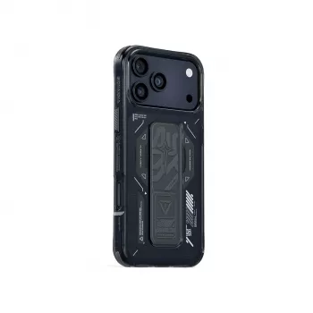 SKINARMA Helio -kotelo iPhone 17 Pro magneettilataus + Grip Stand Graphite