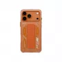 SKINARMA Helio -kotelo iPhone 17 Pro Max magneettilataus + Grip Stand oranssi
