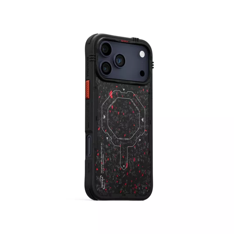 Skinarma Vektor kotelo iPhone 17 Pro Maxille magneettilataus musta
