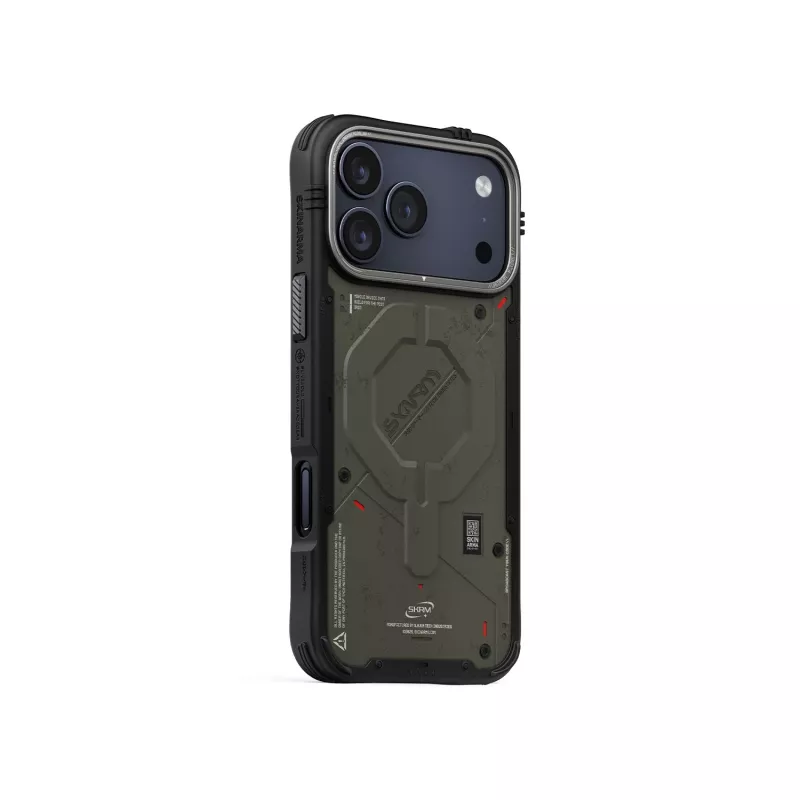 Skinarma Vigor MagSafe kotelo iPhone 17 Pro Maxille vihreä