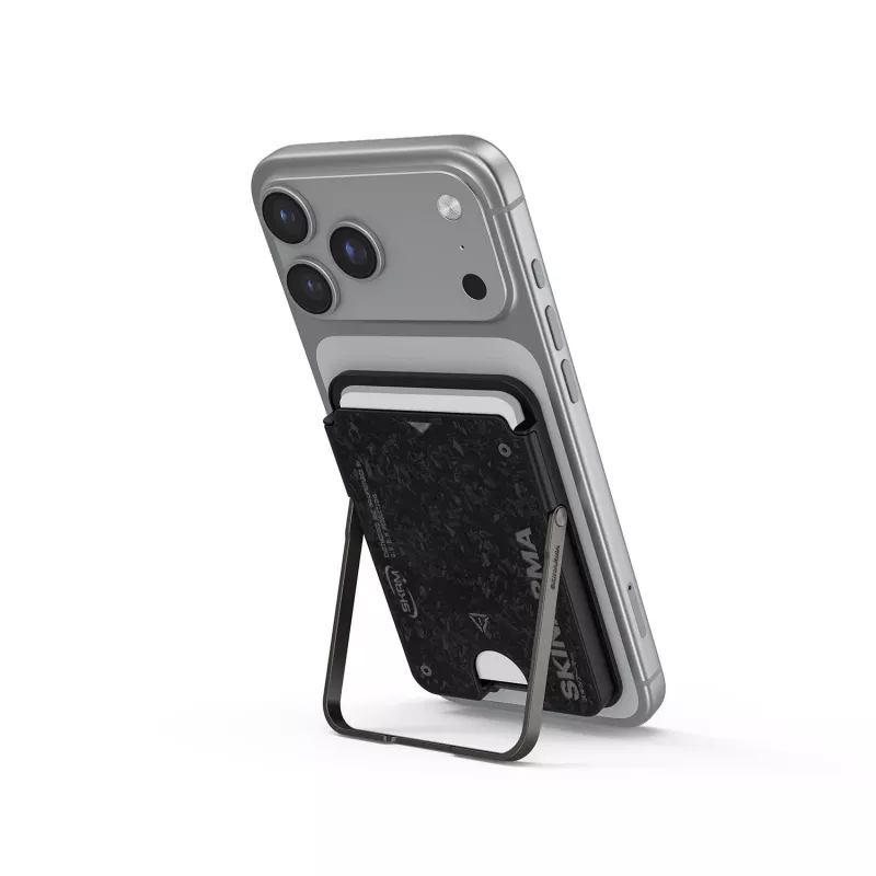 Skinarma Vektor Magnetic Smart Kick-Stand lompakkokotelo, Onyx