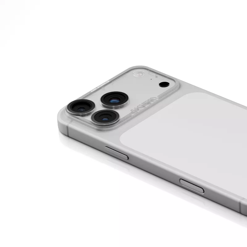 Skinarma Magma täysin mattapintainen kameran linssinsuoja iPhone 17 Pro Maxille - harmaa