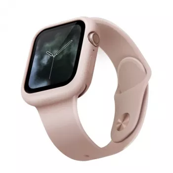 UNIQ Lino Apple Watch -kotelo Series 4/5/6/SE/SE3 44 mm - Blush Pink