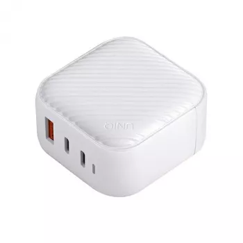 UNIQ Verge Pro 66W GaN USB-C seinälaturi Cloud White