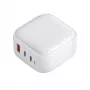 UNIQ Verge Pro 66W GaN USB-C seinälaturi Cloud White