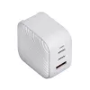 UNIQ Verge Pro 66W GaN USB-C seinälaturi Cloud White