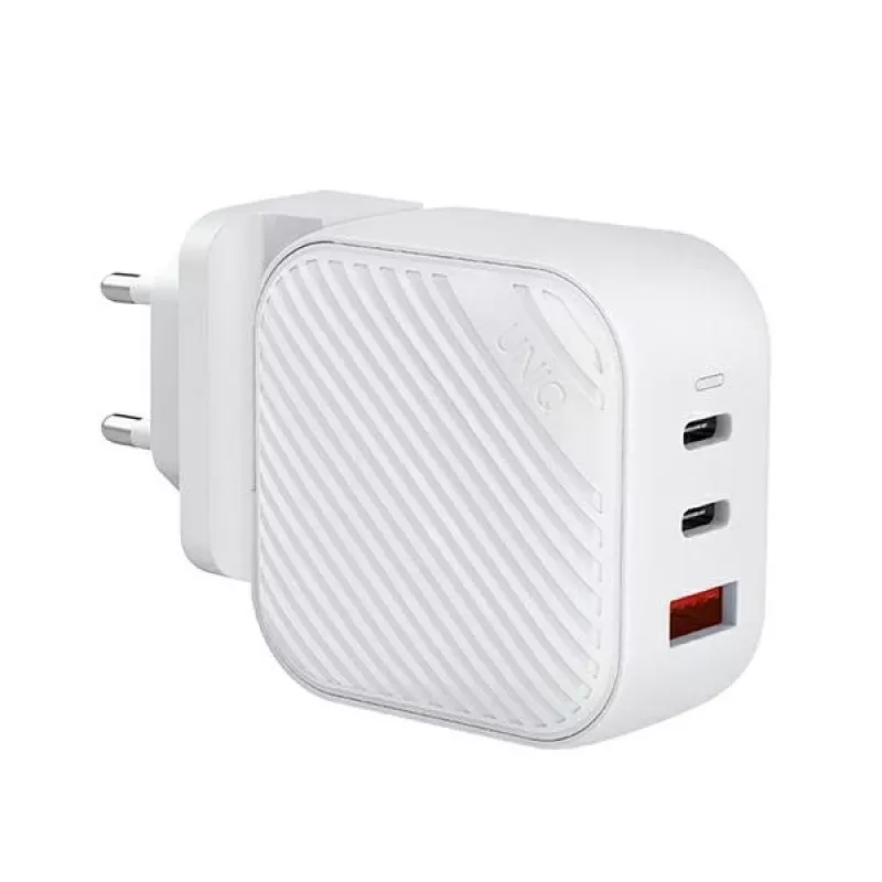 UNIQ Verge Pro 66W GaN USB-C seinälaturi Cloud White