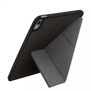 UNIQ Transforma Rigor Folio -kotelo iPad Air 10,9 tuumalle (4./5. sukupolvi) - antrasiitinharmaa antimikrobisella pinnoitteella