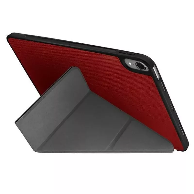 UNIQ Transforma Rigor -kotelo iPad Air 10,9 tuumalle (2020/2022) - korallinpunainen antimikrobinen