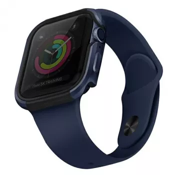 UNIQ Valencia suojakotelo Apple Watch Series 4/5/6/SE/SE3 40 mm - Atlantic Blue