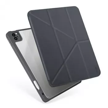 UNIQ Moven Folio -kotelo iPad 10.2 (2021/2020/2019) - antrasiitinharmaa