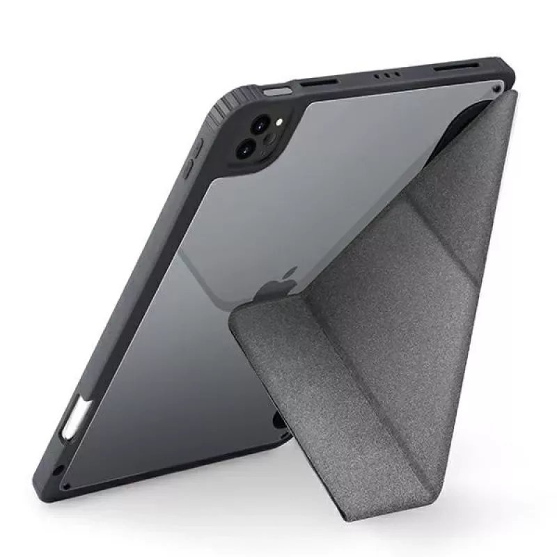 UNIQ Moven Folio -kotelo iPad 10.2 (2021/2020/2019) - antrasiitinharmaa