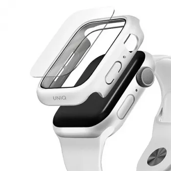 UNIQ Nautic suojakotelo Apple Watch Series 4/5/6/SE/SE3 44 mm valkoinen