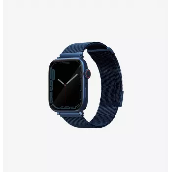 UNIQ Dante Apple Watch -ranneke ruostumaton teräs Cobalt Blue 38/40/41 mm