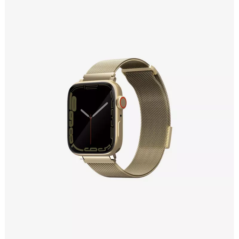 UNIQ Dante Apple Watch -ranneke ruostumaton teräs Starlight 38/40/41 mm Series 1-9 SE