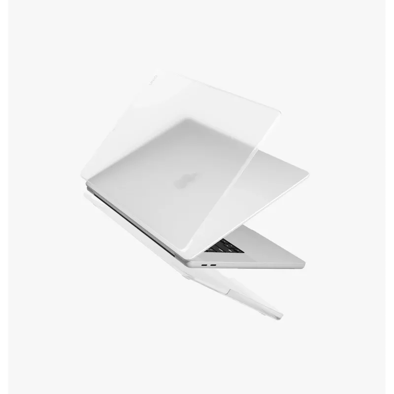 UNIQ Claro Hard Shell -kotelo MacBook Pro 16 M1/M2/M3/M4/M5 (2021-2026) - Smoke Matt Grey