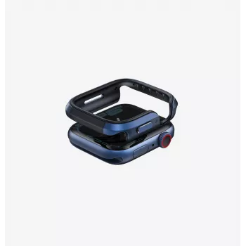 UNIQ Valencia Apple Watch Series 4/5/6/SE/SE3 45/44mm -kotelo - sininen