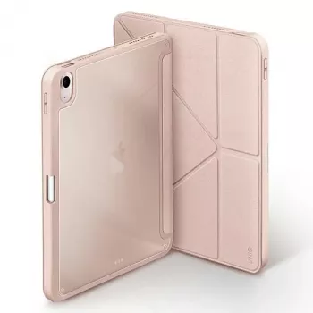 UNIQ Moven Antimicrobial Folio -kotelo iPad Air 10,9 tuuman (2020/2022) ja iPad Air 11 tuuman (M2 2024) - Blush Pink