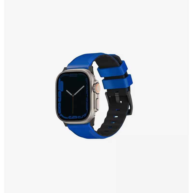UNIQ Linus Airosoft silikoniranneke Apple Watch -kelloon 38/40/41 mm - Chalk Grey