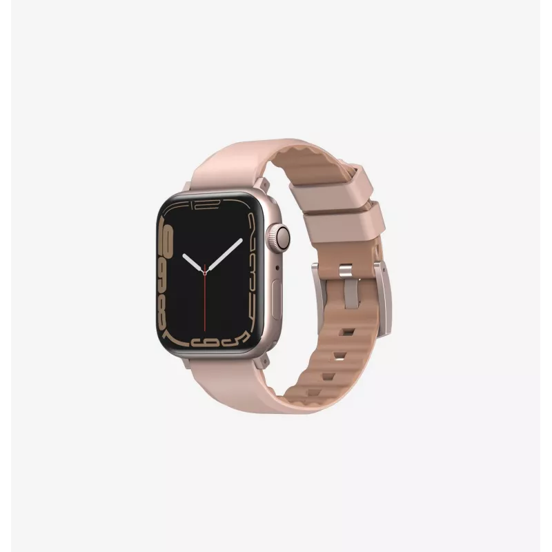 UNIQ Linus Apple Watch -ranneke Airosoft silikoni Nautical Blue 42/44/45/49mm