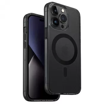 UNIQ LifePro Xtreme MagClick -latauskotelo iPhone 14 Pro Max 6,7 tuuman musta/Smoke Frost