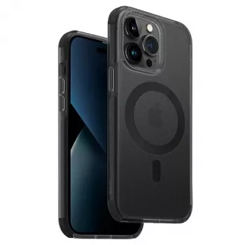 UNIQ Combat -kotelo iPhone 14 Pro Max 6,7 tuuman Magclick Charging Concrete Charcoal