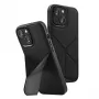 UNIQ Transforma -kotelo iPhone 14 Plus / 15 Plus 6,7 tuuman näyttöön Magclick Charging Ebony Black